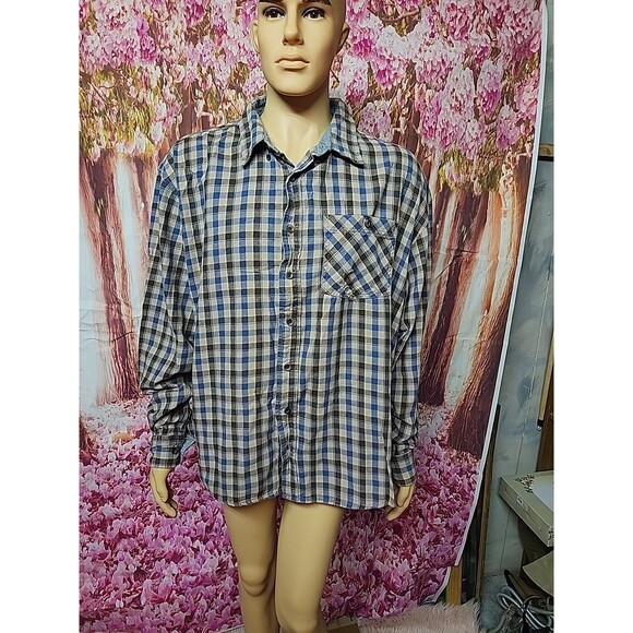 Noble Outfitters Shirt Mens SZ XXL Plaid Long Sleeve Button Down - Picture 1 of 10